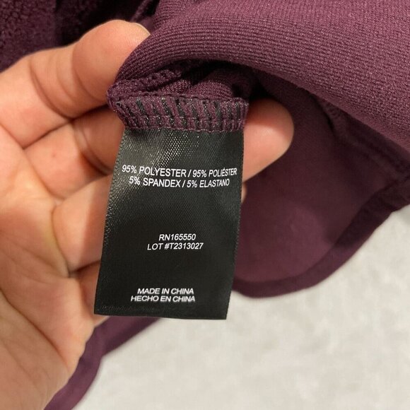 NEW 32 Degrees Heat Women's S Burgundy Pullover Fleece Sweatshirt Soft Warm - Picture 5 of 8